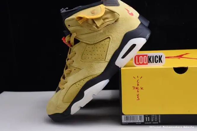 Official Maikesneakers JORDAN SCOTT CN1084-300 YELLOW X 6 TRAVIS AIR 0329